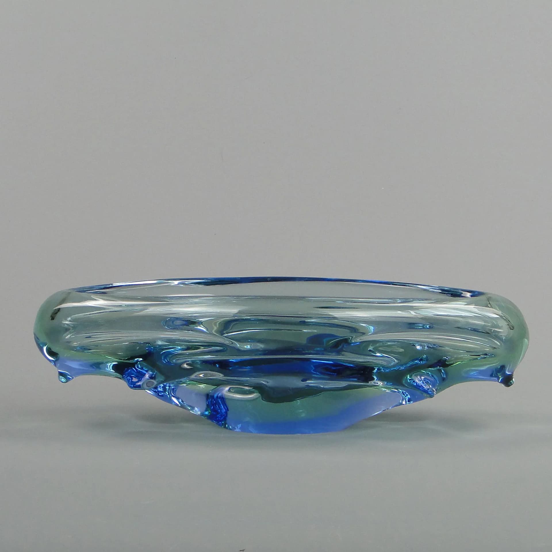 Bowl Propeller, multicolor, crystal, by J. Kotik, Czechoslovakia, 1950s - 13263