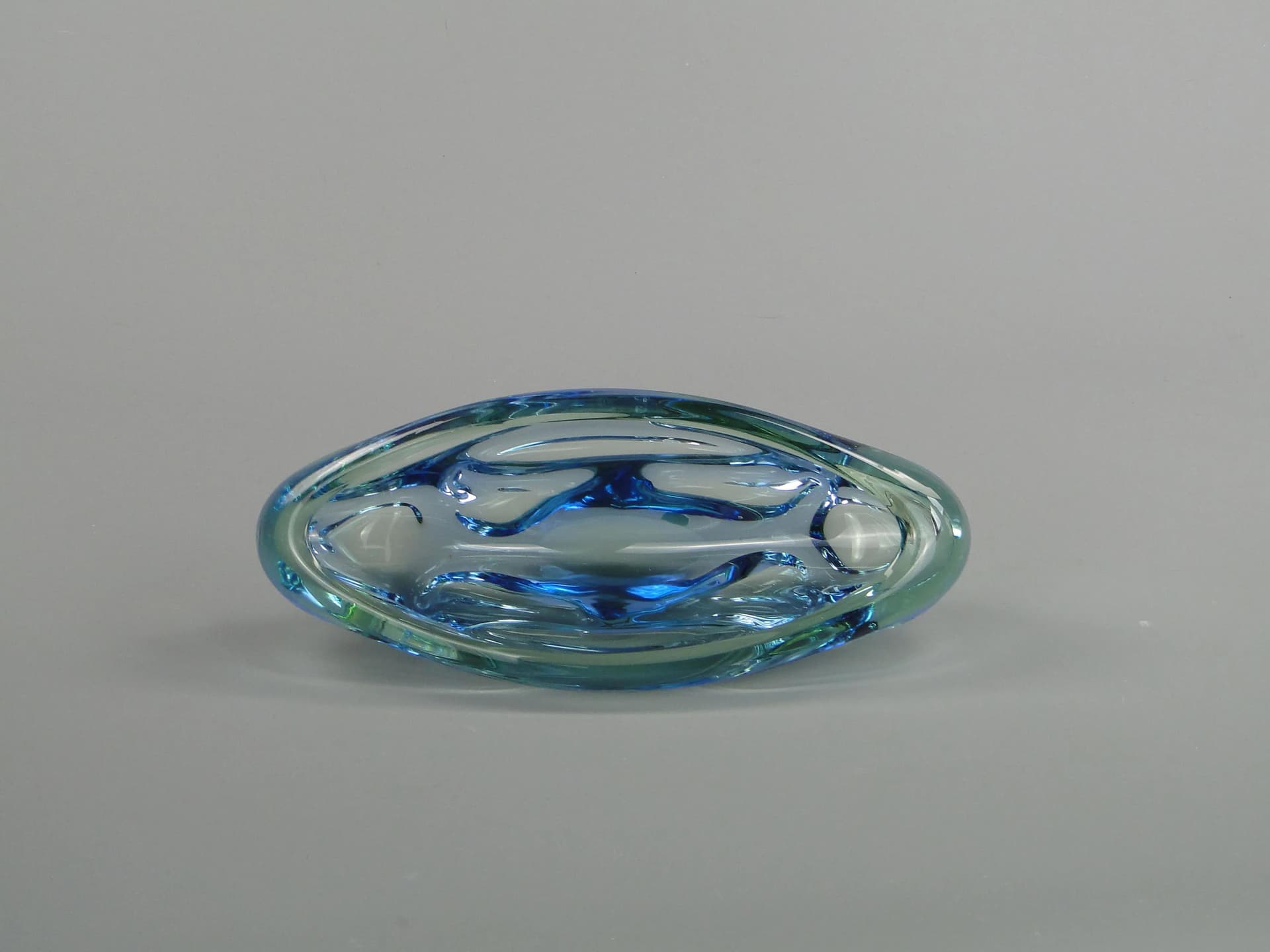 Bowl Propeller, multicolor, crystal, by J. Kotik, Czechoslovakia, 1950s - 13270