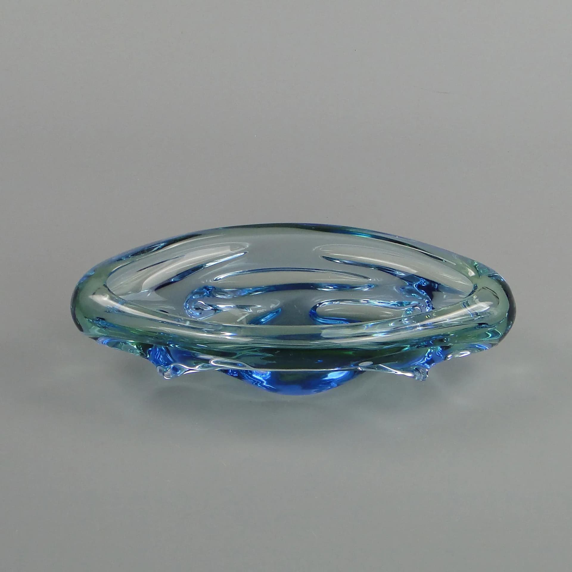 Bowl Propeller, multicolor, crystal, by J. Kotik, Czechoslovakia, 1950s - 13265