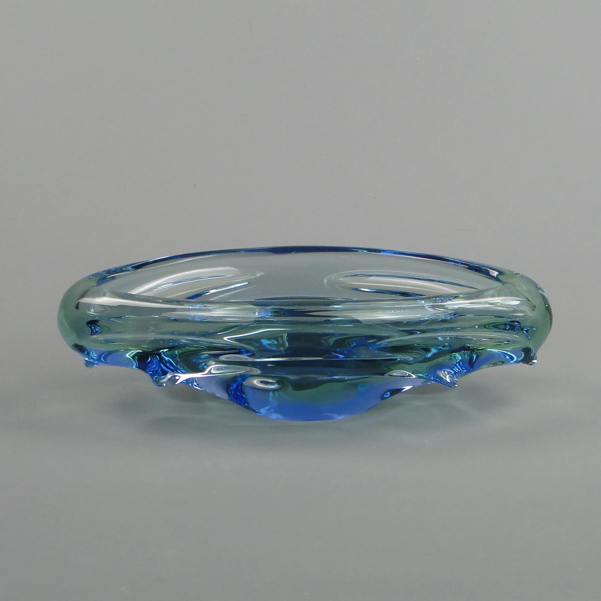 Bowl Propeller, multicolor, crystal, by J. Kotik, Czechoslovakia, 1950s - 13264