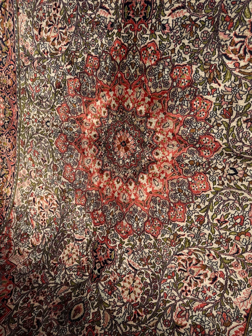 Dywan Ghoum/Qom 300x185 cm, czerwony, jedwab, Indie, lata 90. - 191008