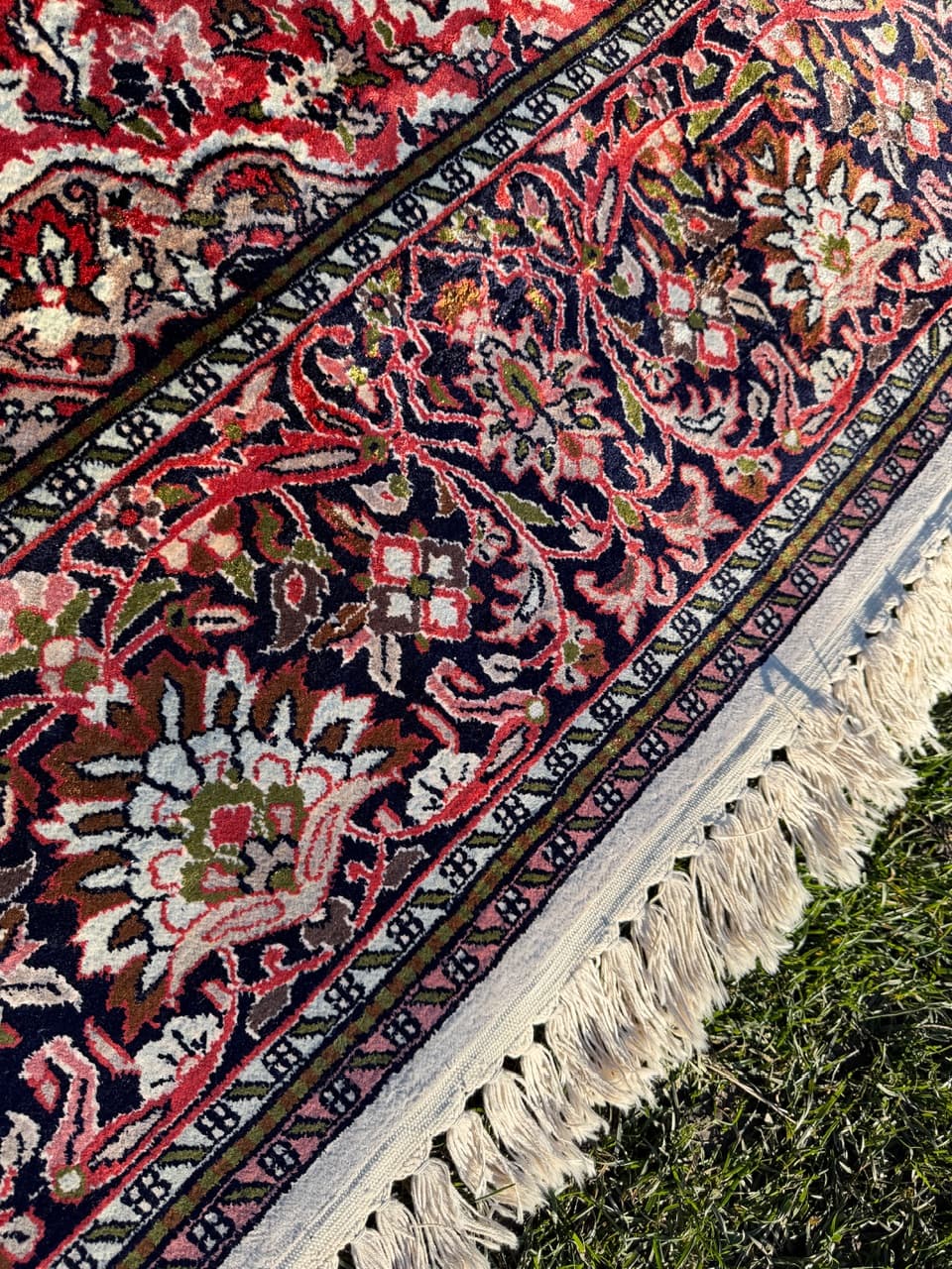 Dywan Ghoum/Qom 300x185 cm, czerwony, jedwab, Indie, lata 90. - 191013