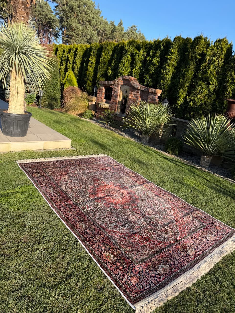 Dywan Ghoum/Qom 300x185 cm, czerwony, jedwab, Indie, lata 90. - 191007