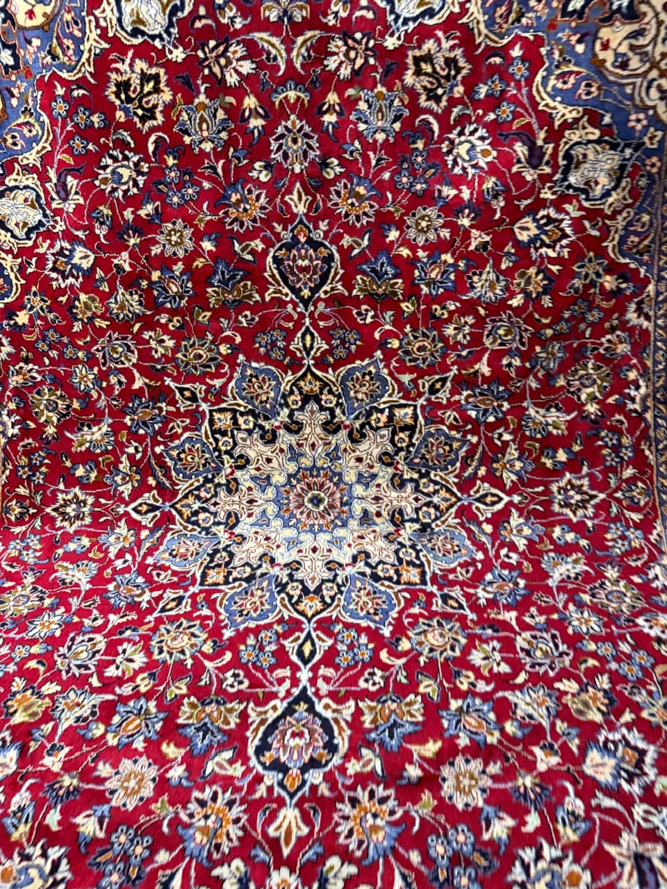 Dywan Keshan 400x300 cm, czerwony, wełna, Iran - 191039