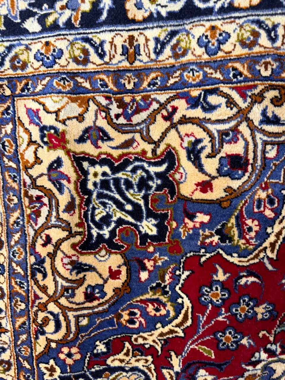 Dywan Keshan 400x300 cm, czerwony, wełna, Iran - 191043