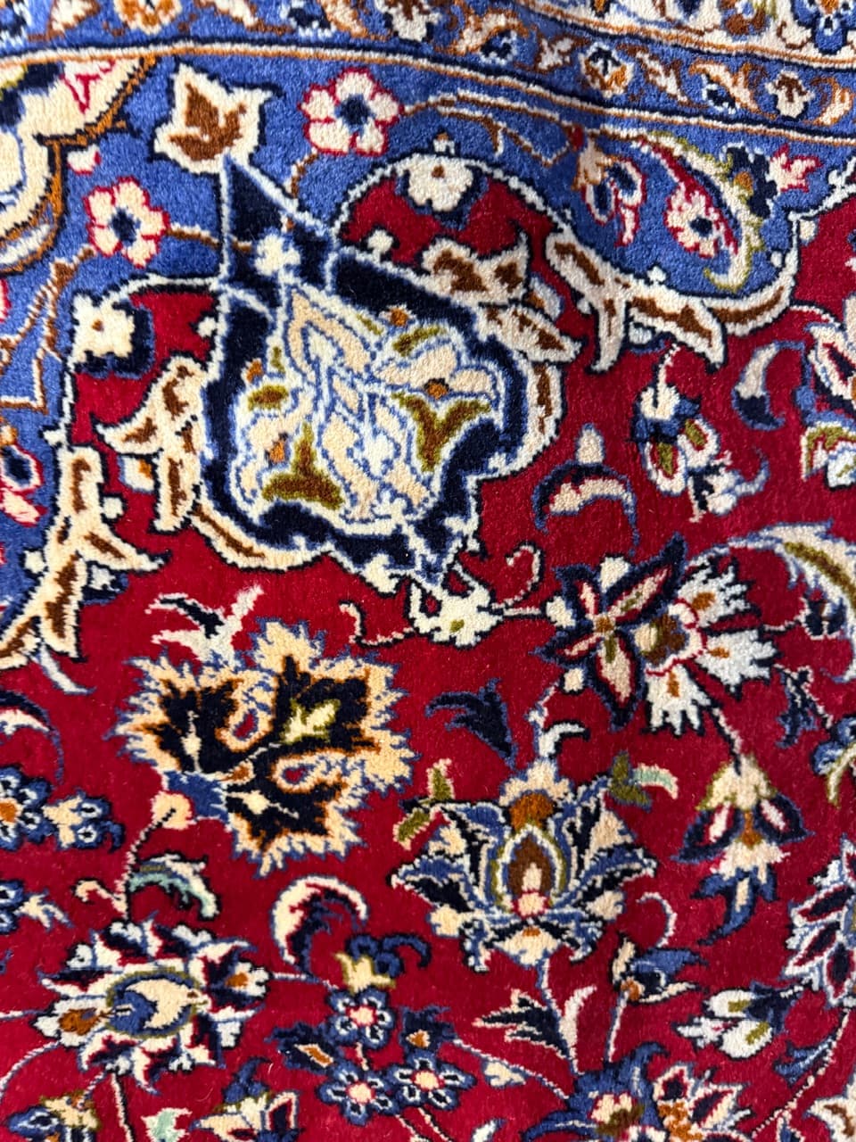 Dywan Keshan 400x300 cm, czerwony, wełna, Iran - 191037