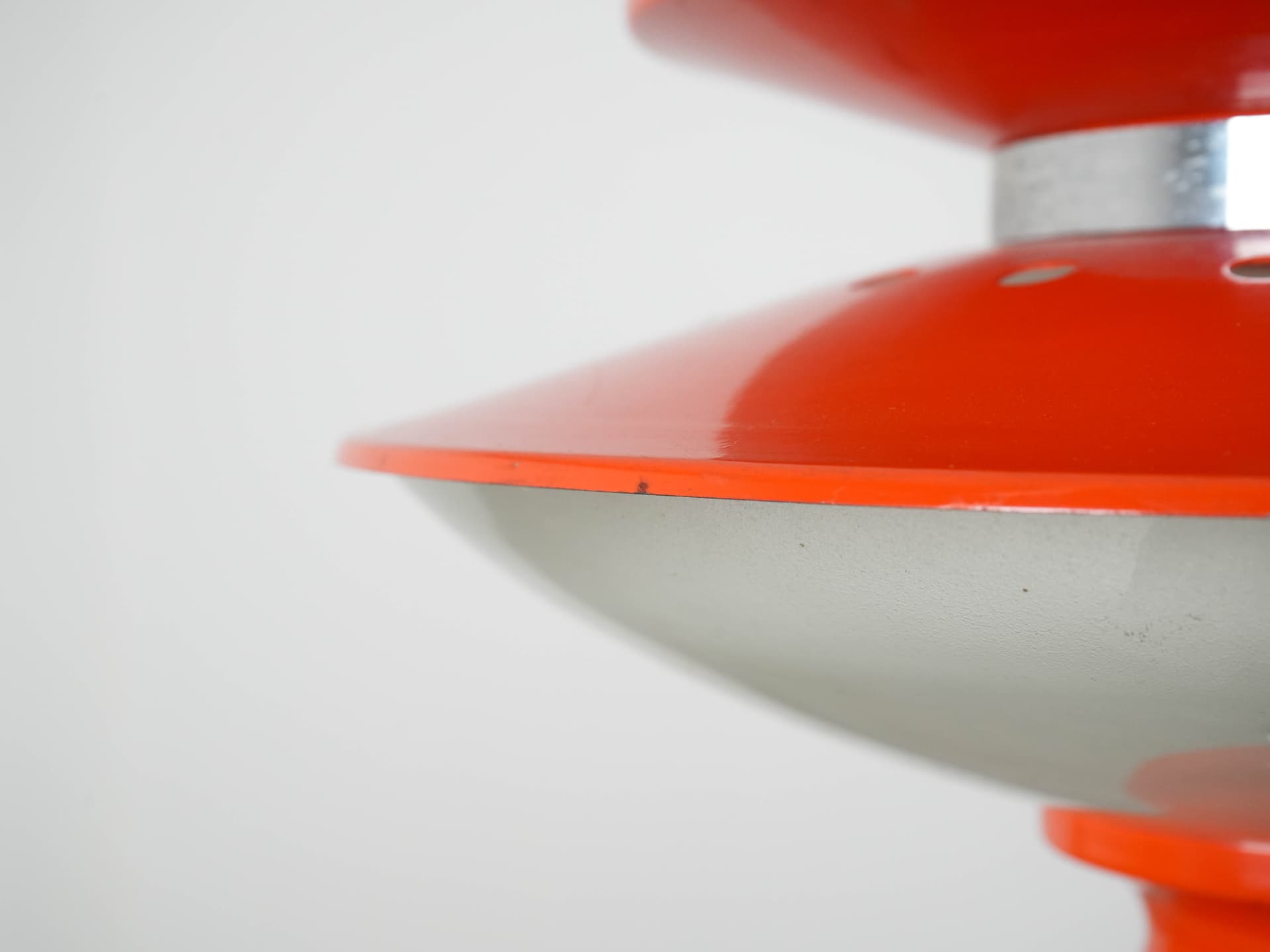 Pendant Lamp Space Age, orange, metal, Italy, 1970s - 191232