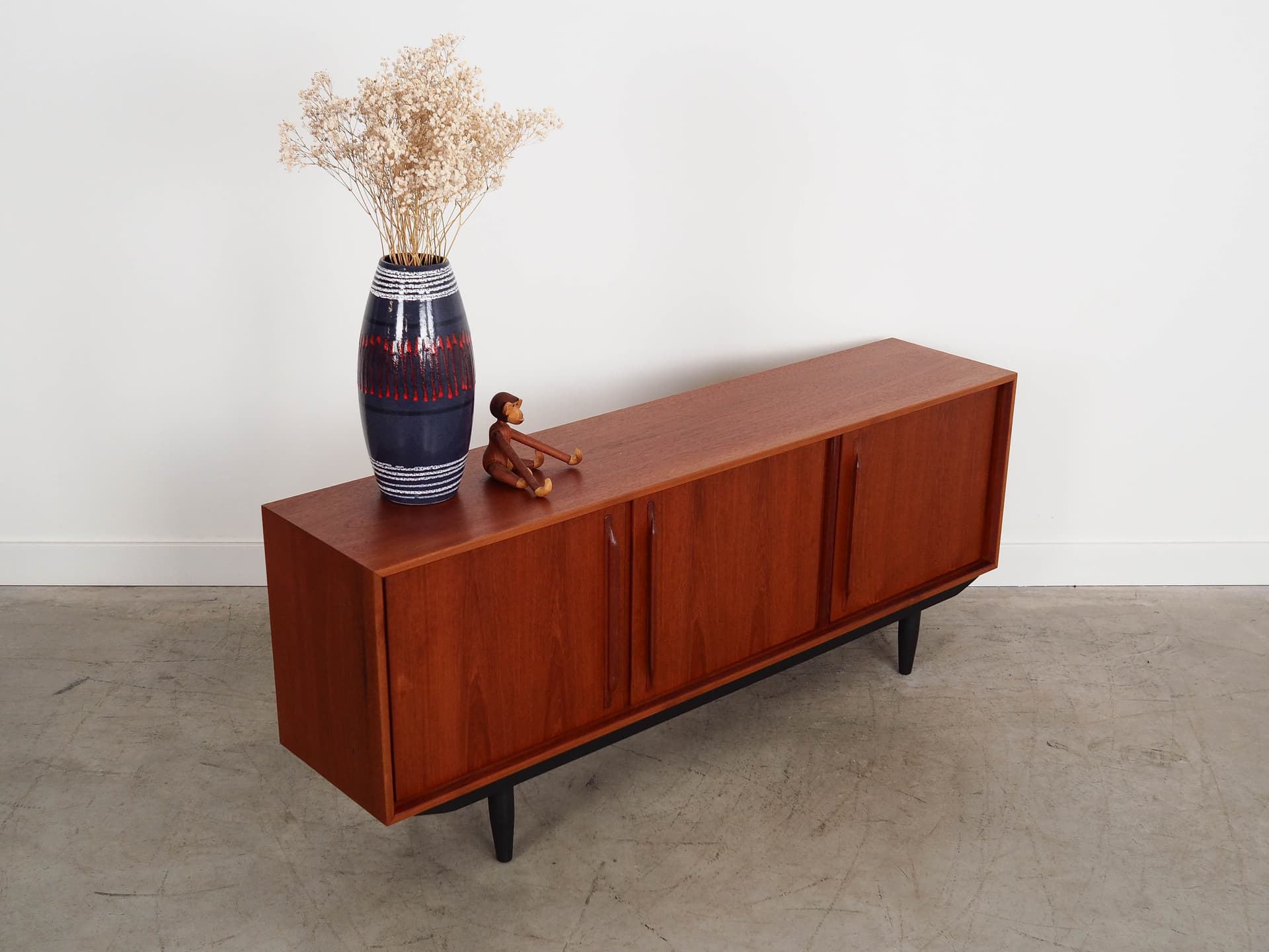 Sideboard, light brown teak, Denmark, 1960s. - 191281