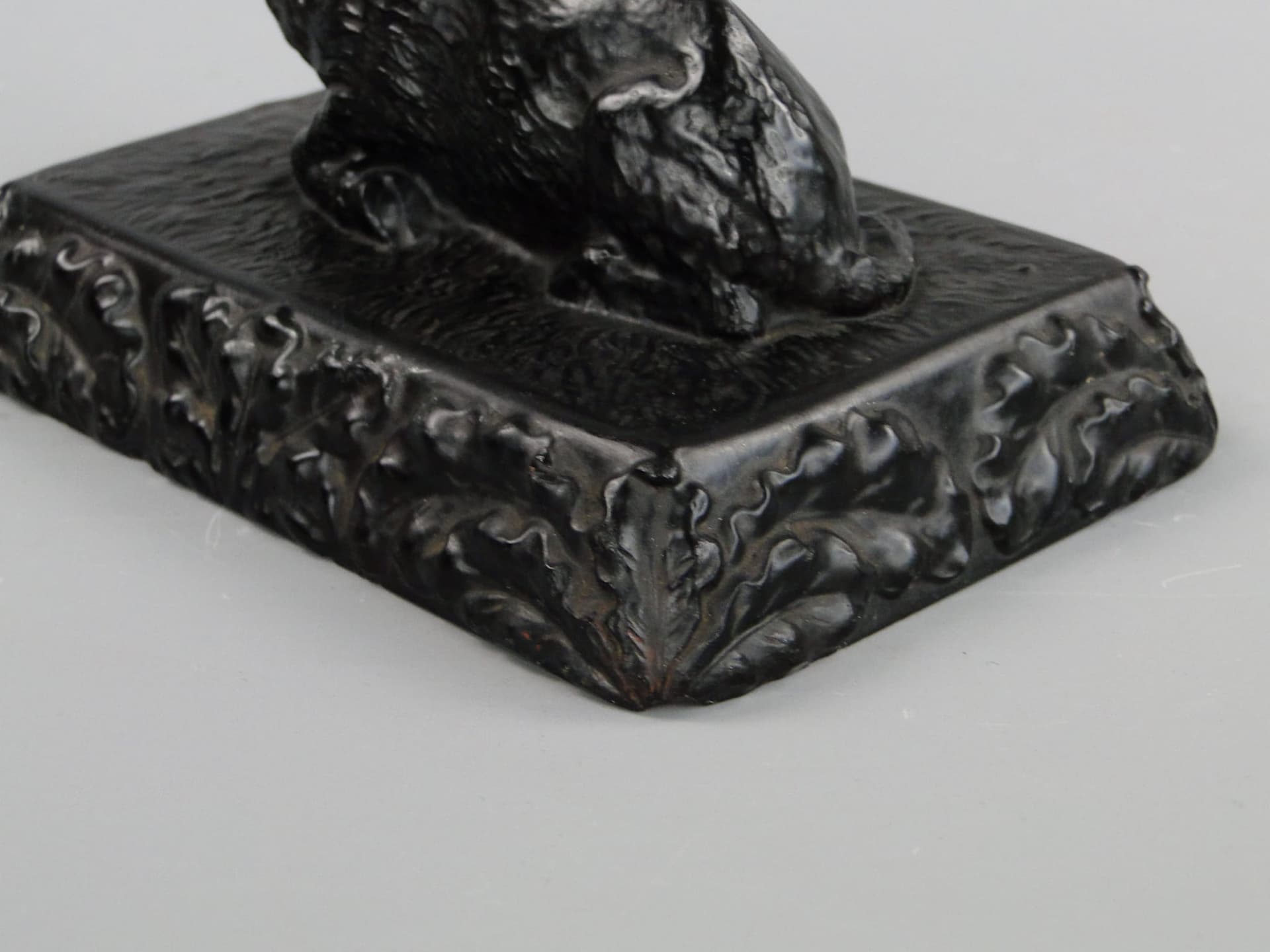 Przycisk do papieru, Art Nouveau, szkło czarne, Ząbkowice, Polska, początek XX w. - 191298