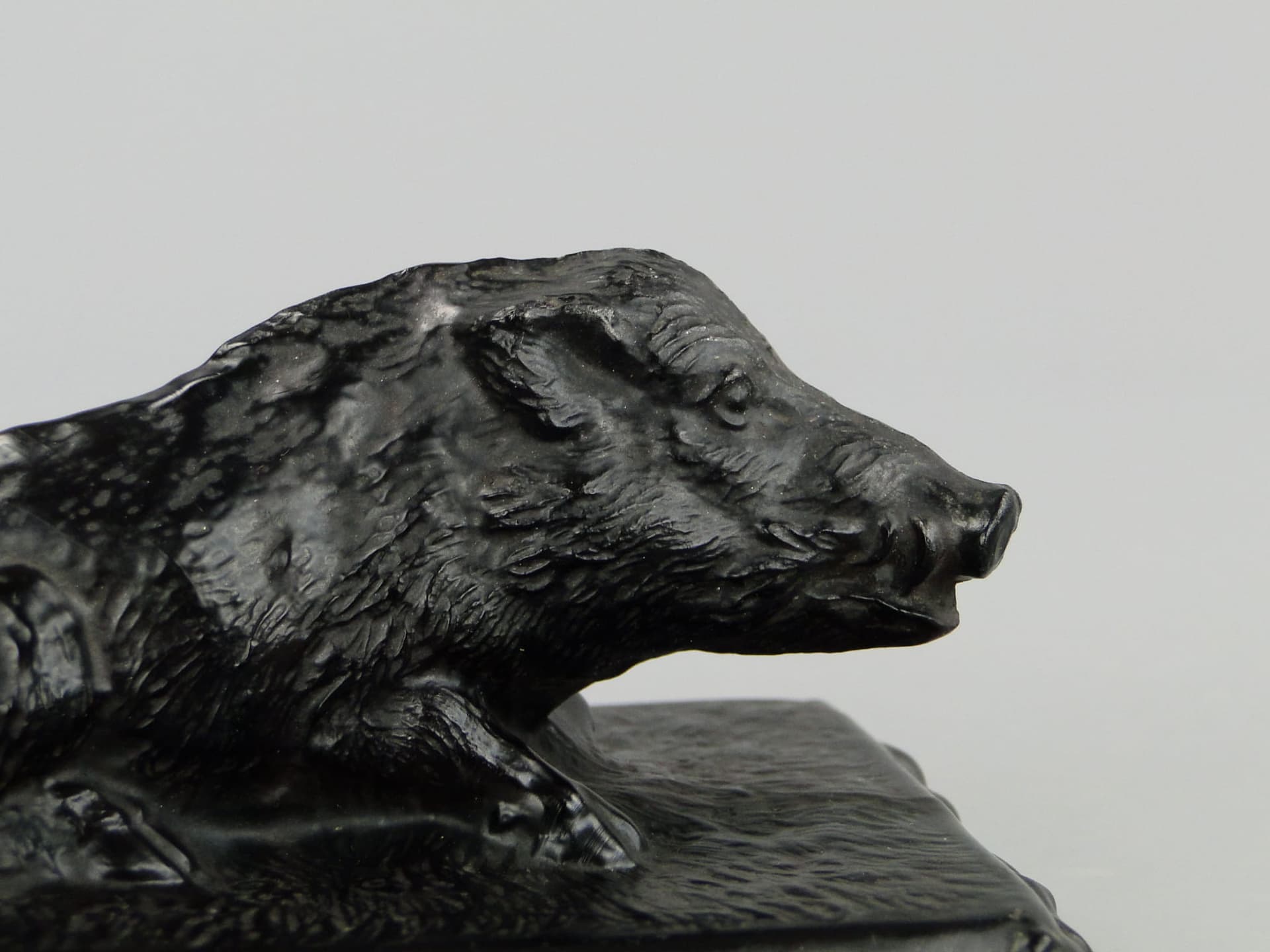 Przycisk do papieru, Art Nouveau, szkło czarne, Ząbkowice, Polska, początek XX w. - 191301