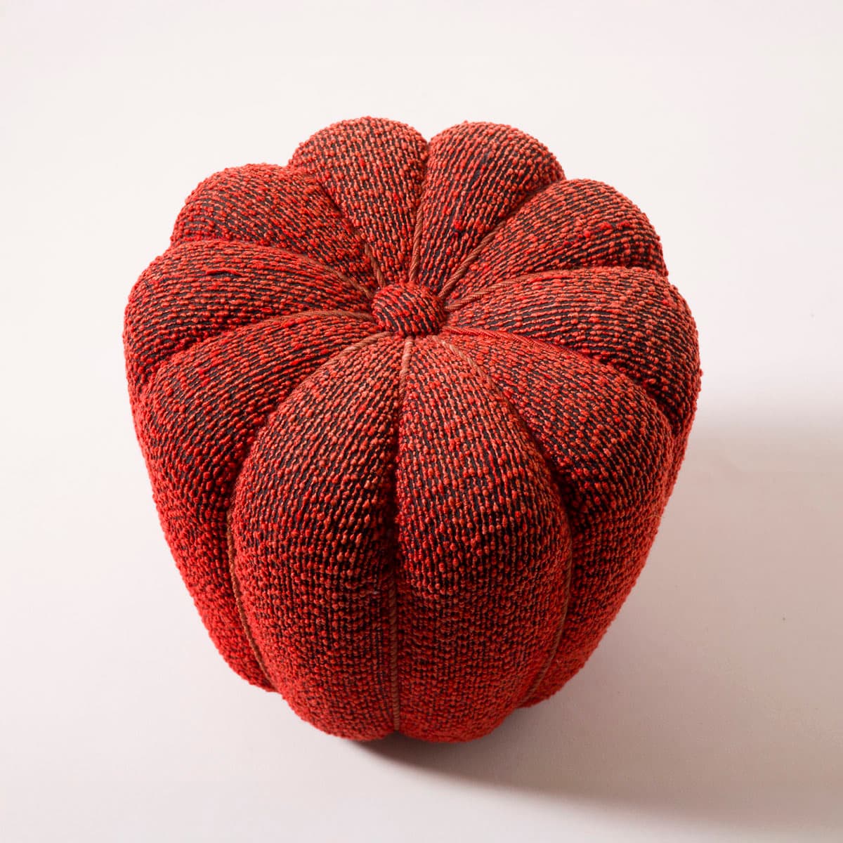 Pouf Tulip, red wool, by J. Halabala, Czech Republic, 1950s - 191375