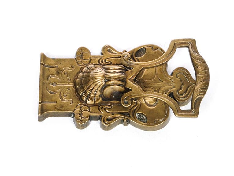 Kołatka secesyjna, złoty brąz, Austria, przełom XIX/XX w. - 191526