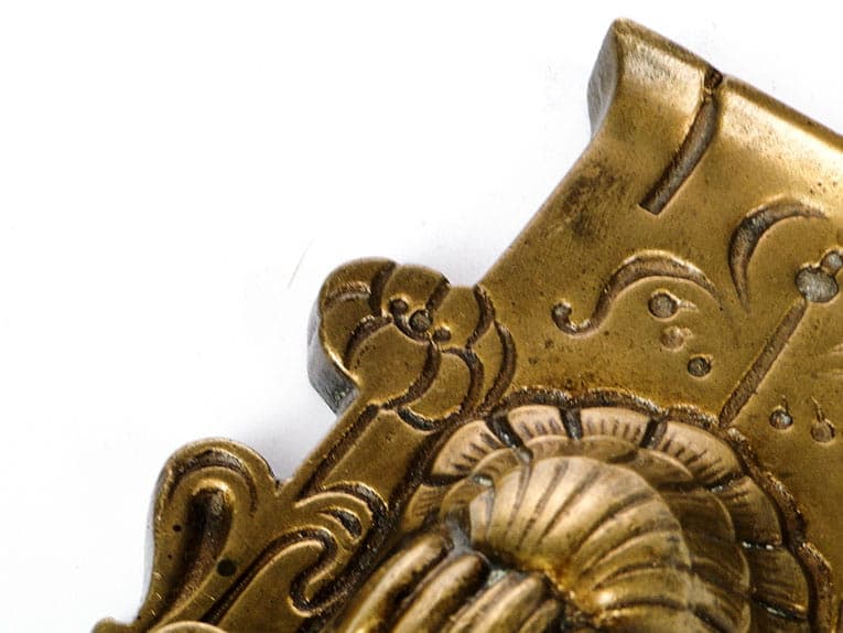 Kołatka secesyjna, złoty brąz, Austria, przełom XIX/XX w. - 191528