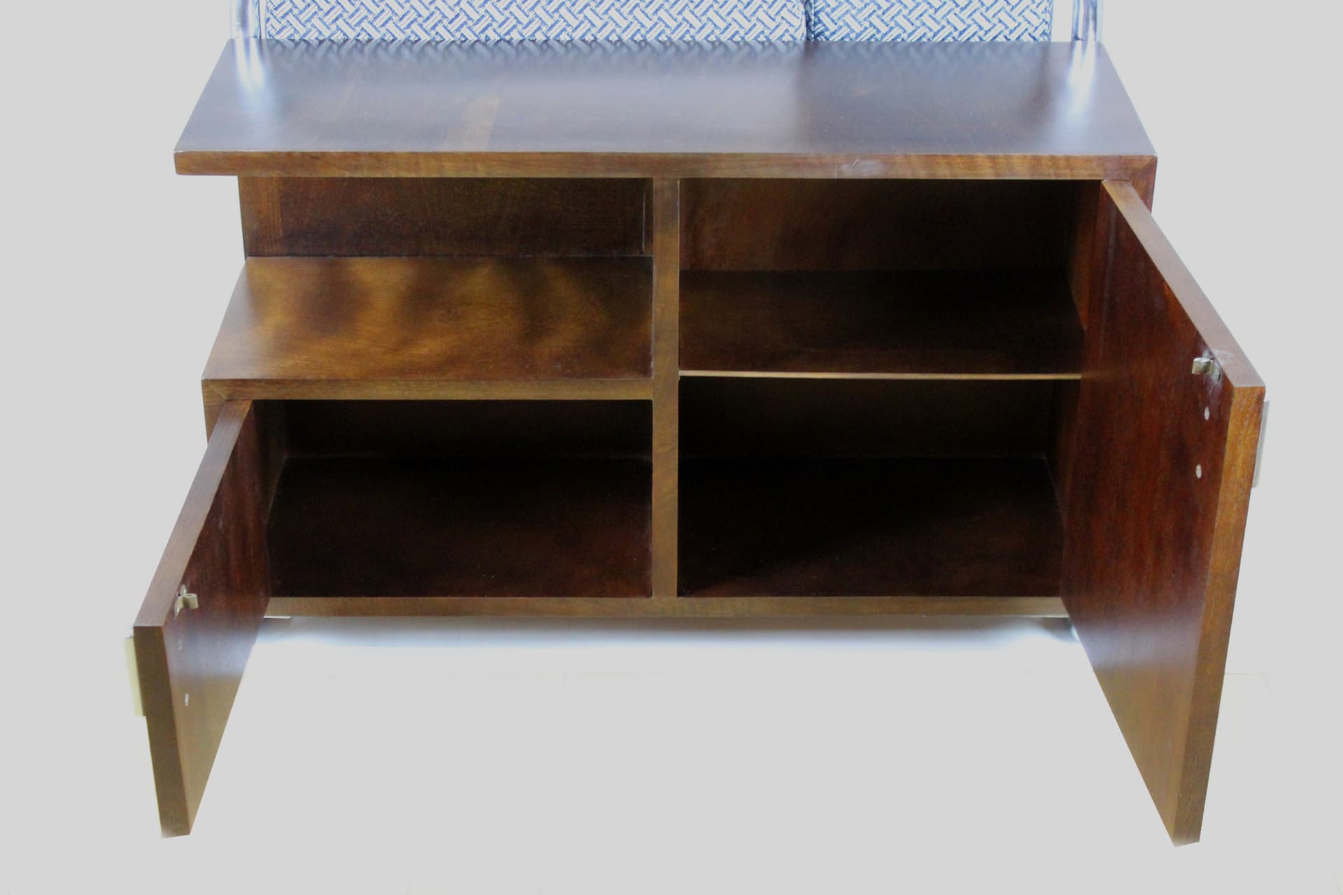 Sofa C10, szary, tkanina, stal chromowana, drewno, proj. R. Slezak, Czechy, lata 30. - 191572