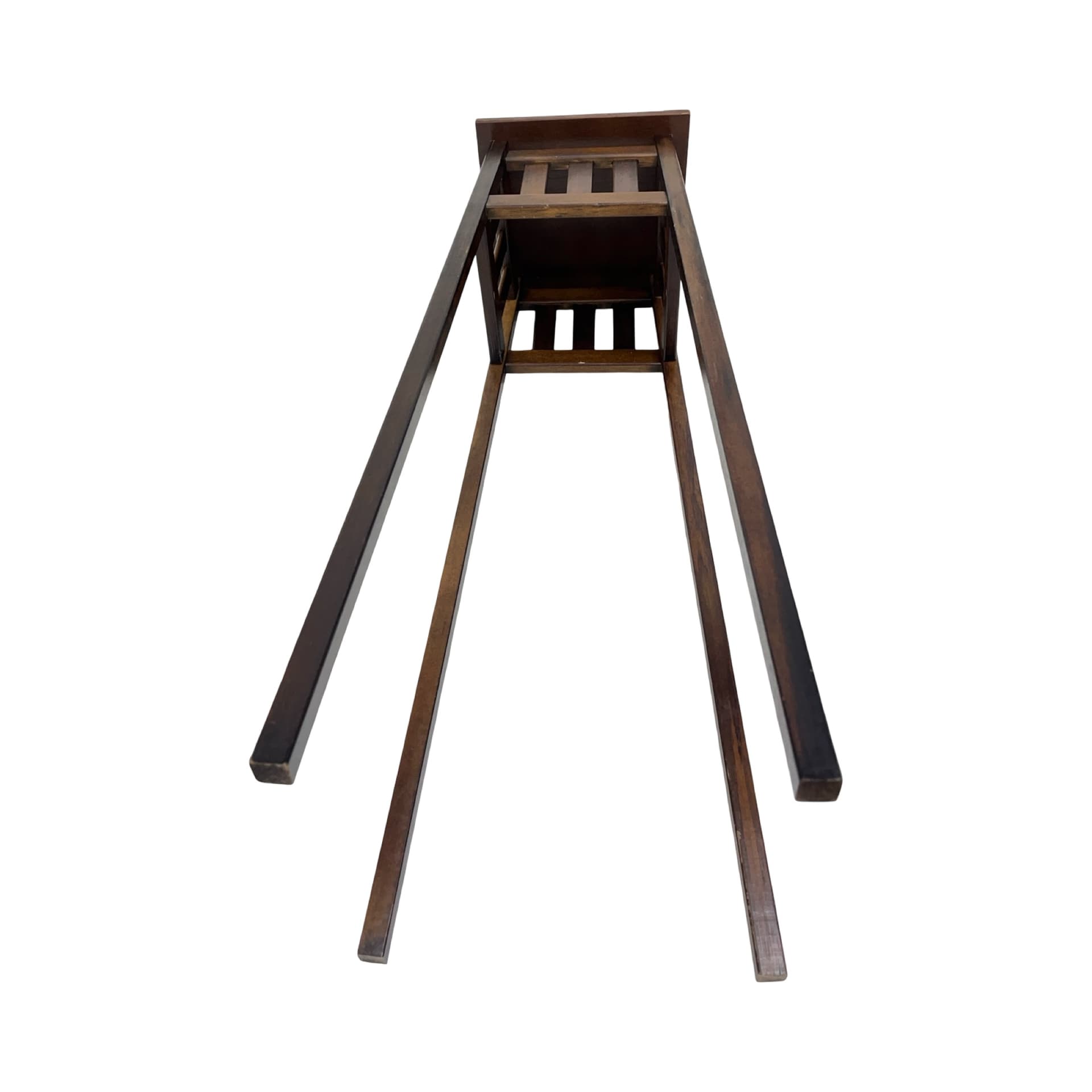 Kwietnik Art Deco, brązowy ciemny, drewno, Francja, lata 30. - 191579