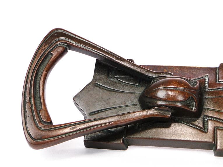 Art Nouveau Door Knocker, dark brown brass, Austria, 1890s - 191599