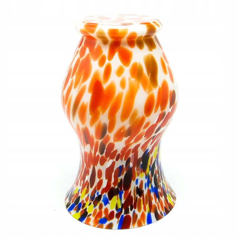 Wazon Art Deco, Spatterglass, szkło multicolor, Czechy, lata 30. - 191644