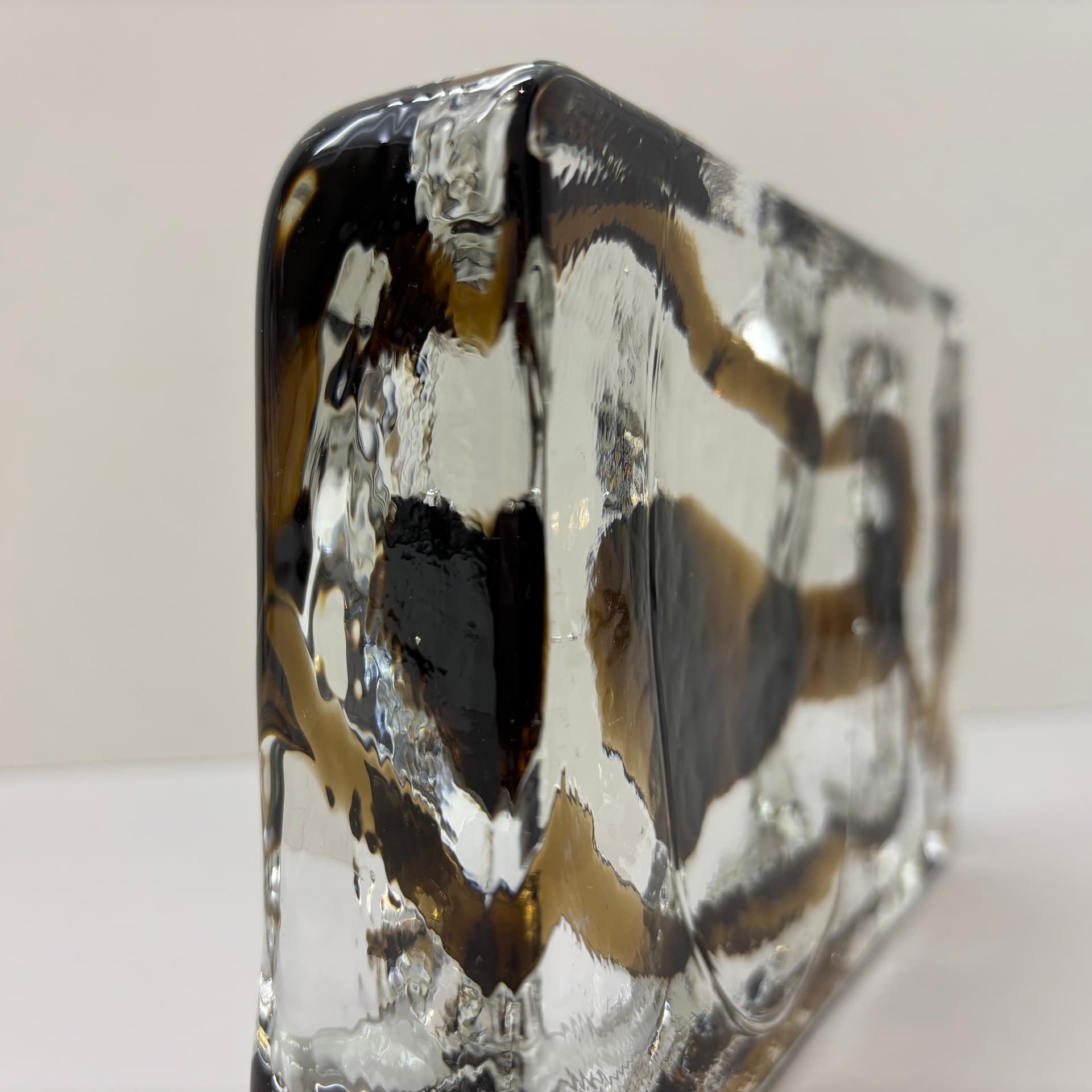 Podstawka na fajki, szary, szkło, Niemcy, lata 70. - 191682