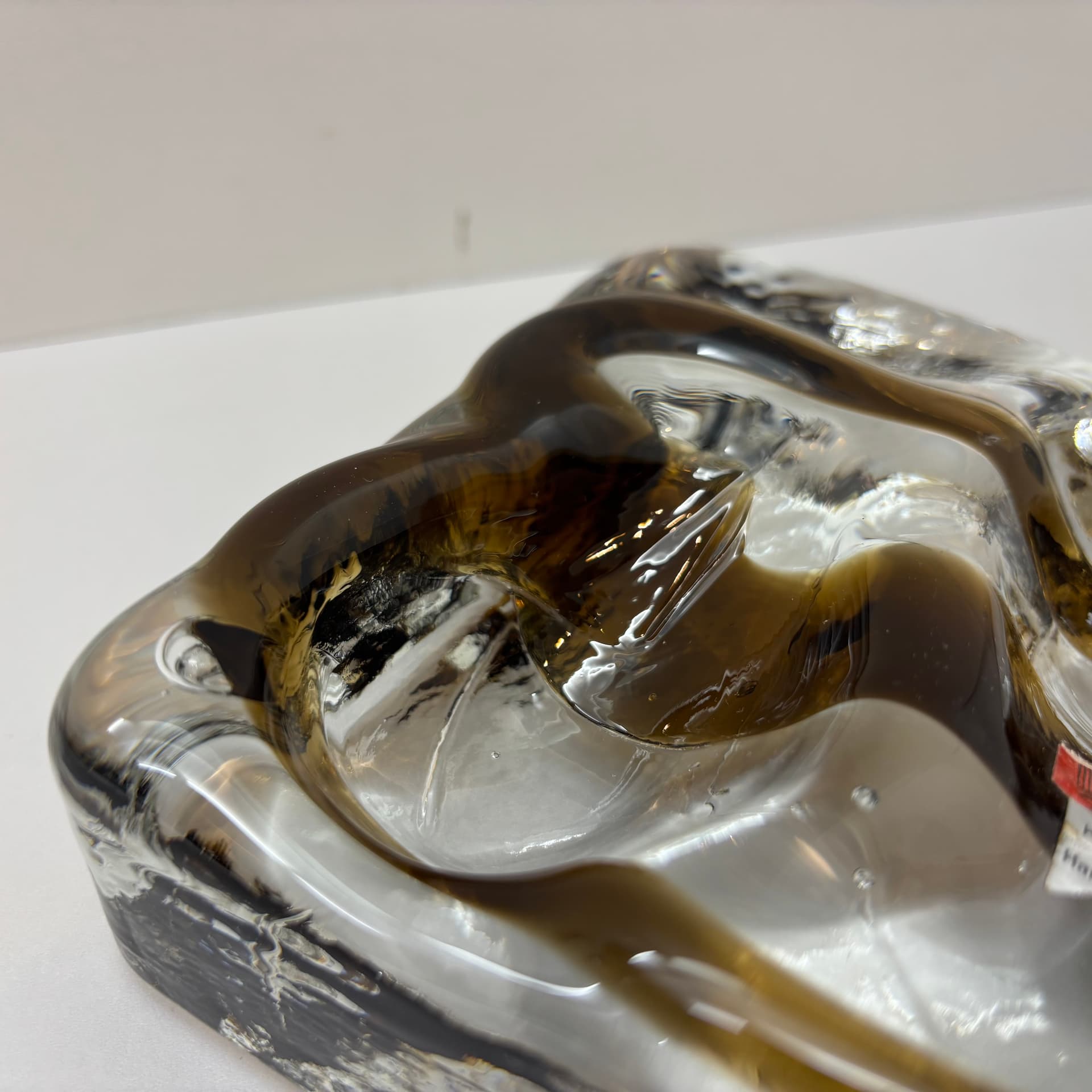 Podstawka na fajki, szary, szkło, Niemcy, lata 70. - 191685