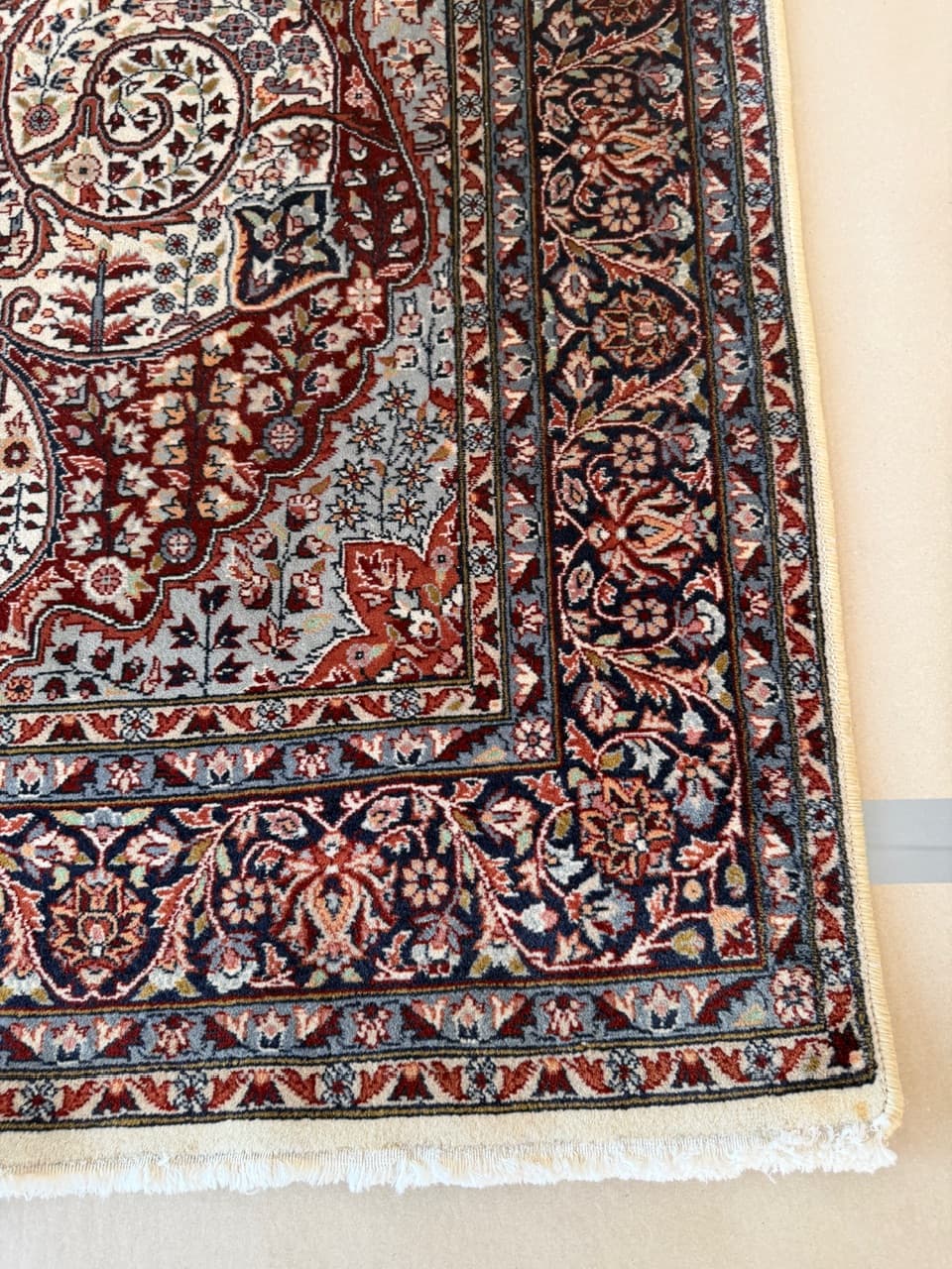 Rug Ghoum, 240x140 cm, red wool, Iran, 1990s. - 191718