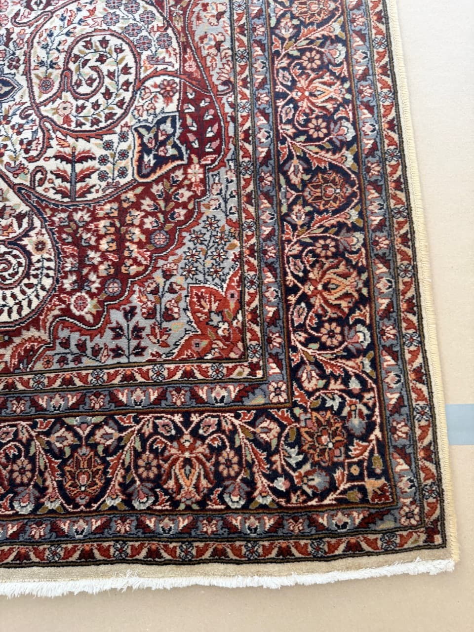 Rug Ghoum, 240x140 cm, red wool, Iran, 1990s. - 191706