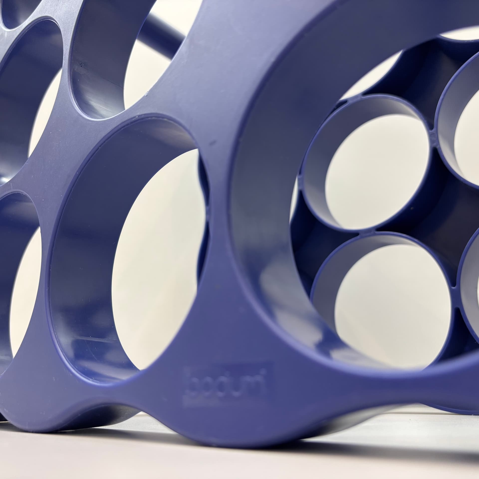 Wine rack, blue plastic, Denmark, 1990s. - 191722