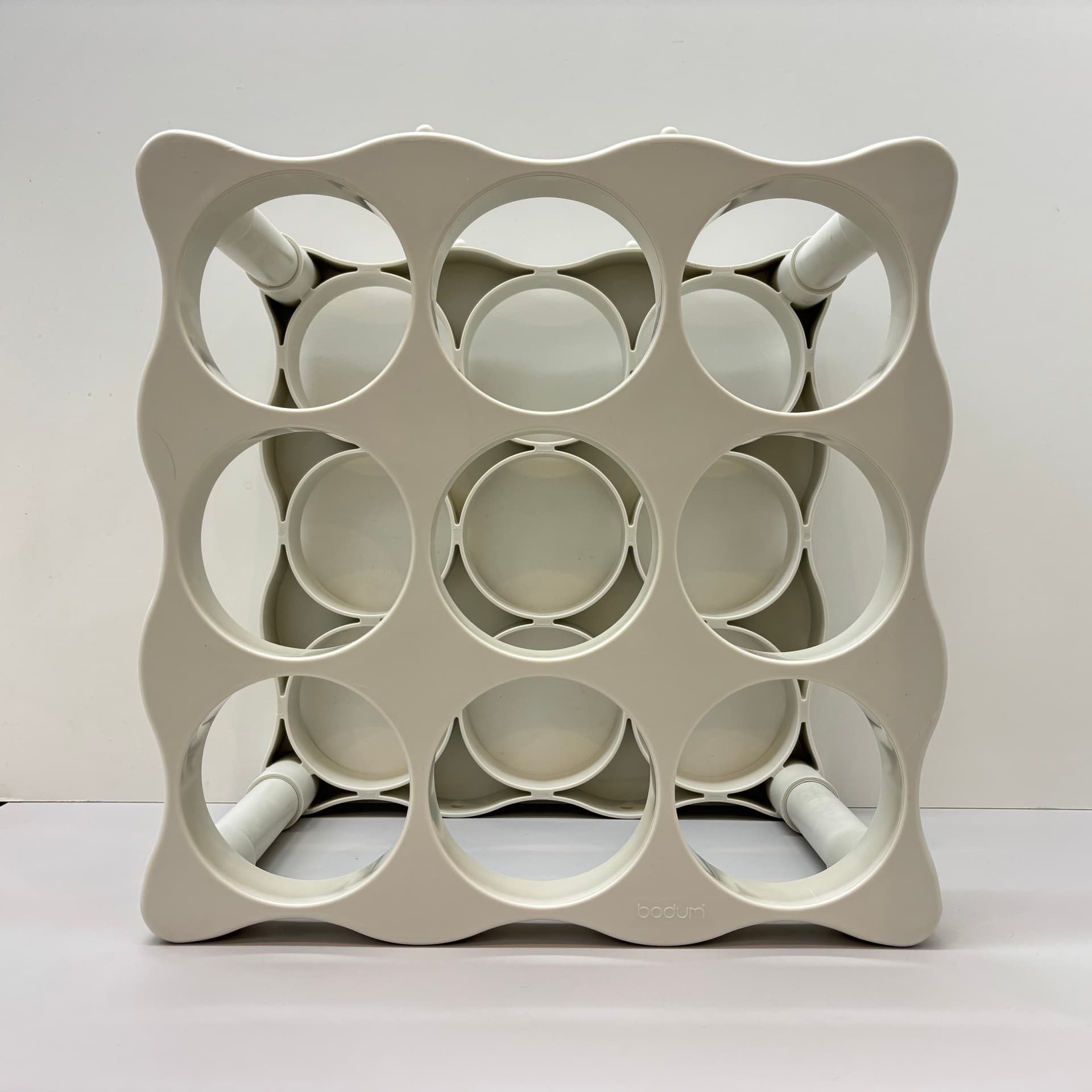 Wine rack, blue plastic, Denmark, 1990s. - 191724