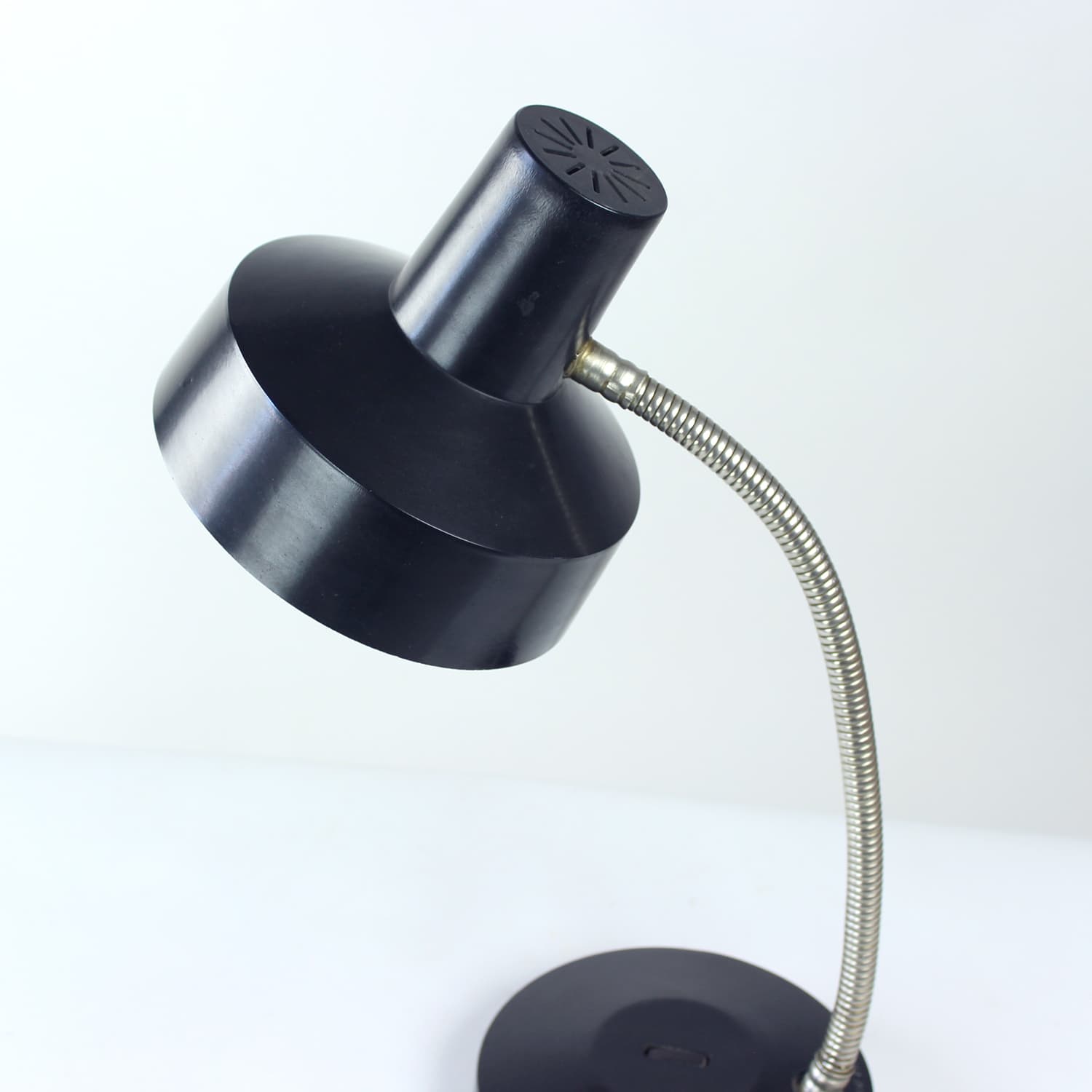 Lampa stołowa, bakelit czarny, Elektrosvit, Czechosłowacja, lata 50. - 191794