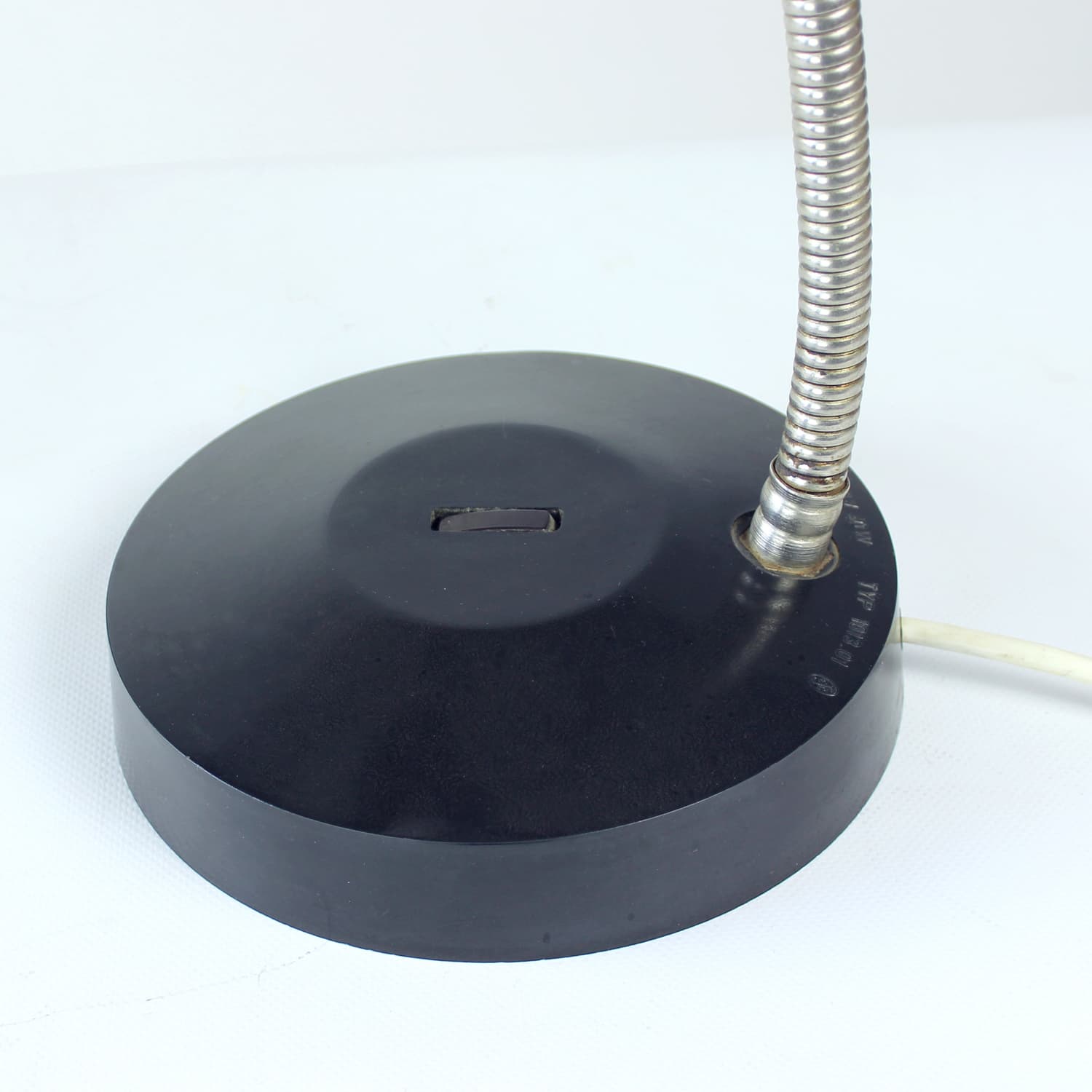 Lampa stołowa, bakelit czarny, Elektrosvit, Czechosłowacja, lata 50. - 191791