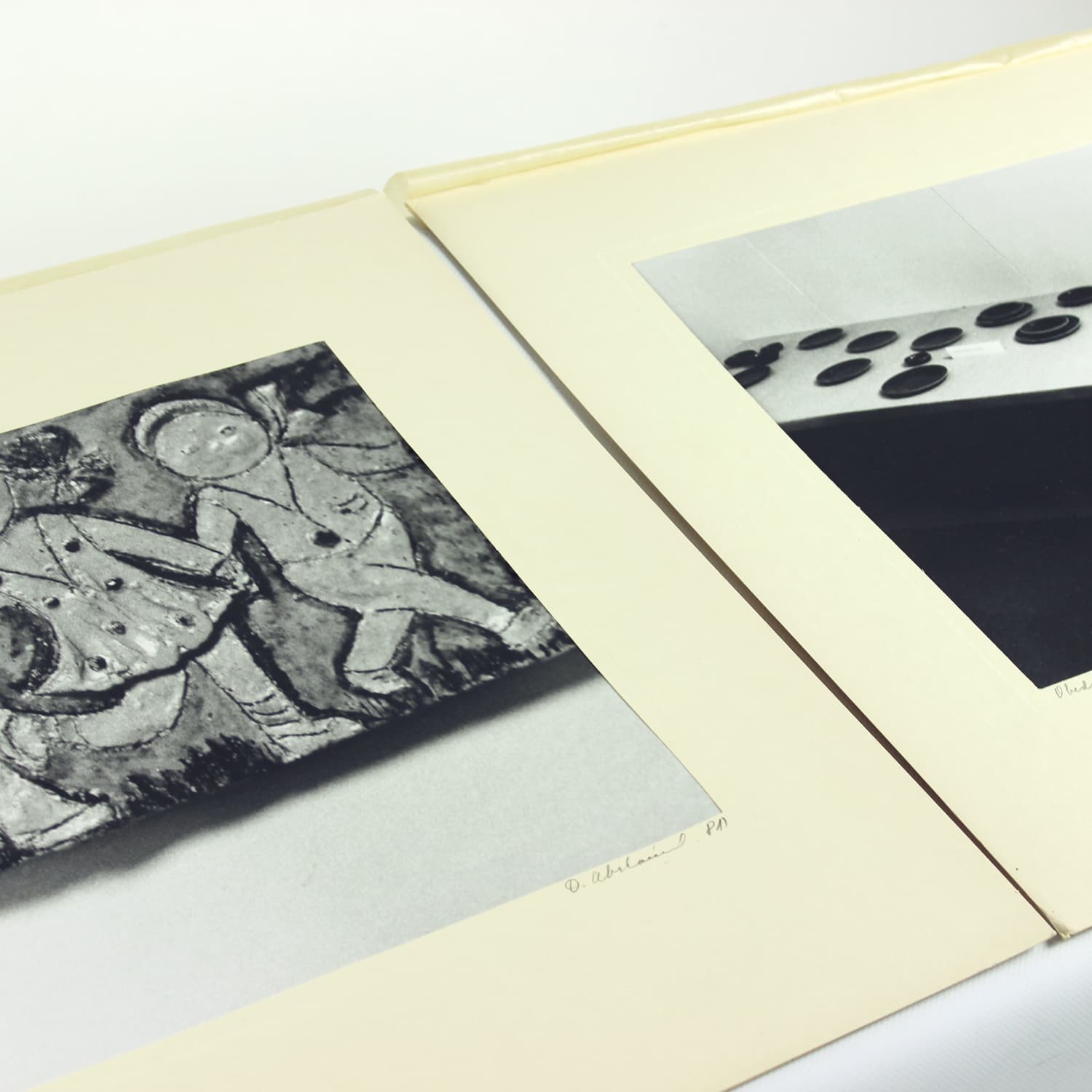 Zestaw czterech fotografii artystycznych, czarno-białe, proj. D. Abrahámová, Czechosłowacja, lata 80. - 191828