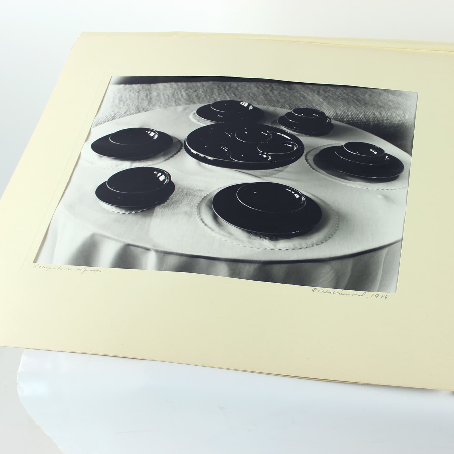 Zestaw czterech fotografii artystycznych, czarno-białe, proj. D. Abrahámová, Czechosłowacja, lata 80. - 191830