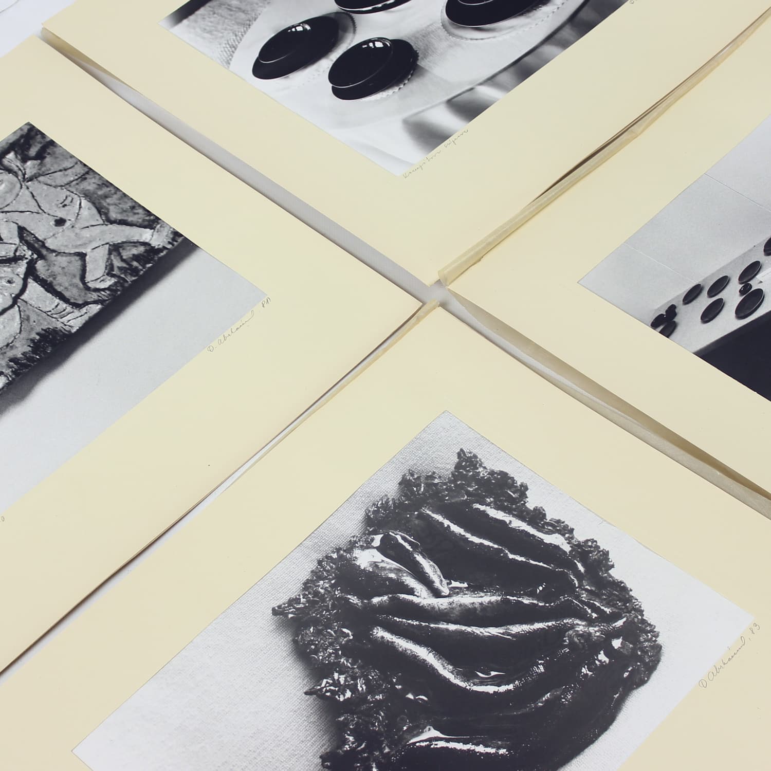 Zestaw czterech fotografii artystycznych, czarno-białe, proj. D. Abrahámová, Czechosłowacja, lata 80. - 191837