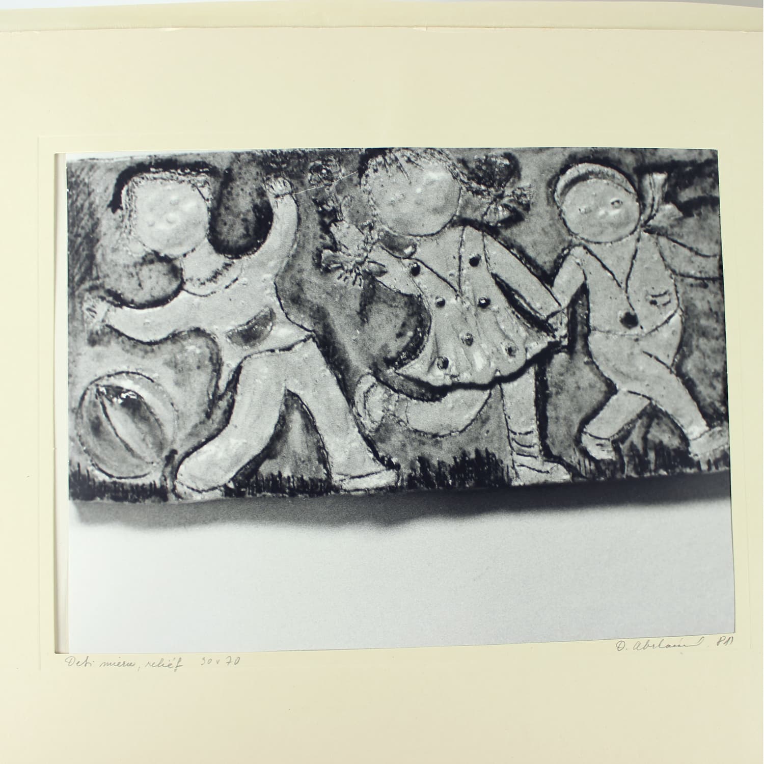 Zestaw czterech fotografii artystycznych, czarno-białe, proj. D. Abrahámová, Czechosłowacja, lata 80. - 191836