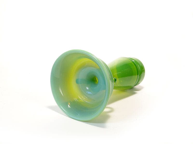 Wazon, szkło zielone, proj. K. Krawczyk, Polska, lata 70. - 191891