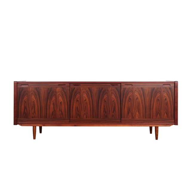 Sideboard, palisander brąz ciemny, Skovby Møbelfabrik, Dania, lata 70. - WYMIARY