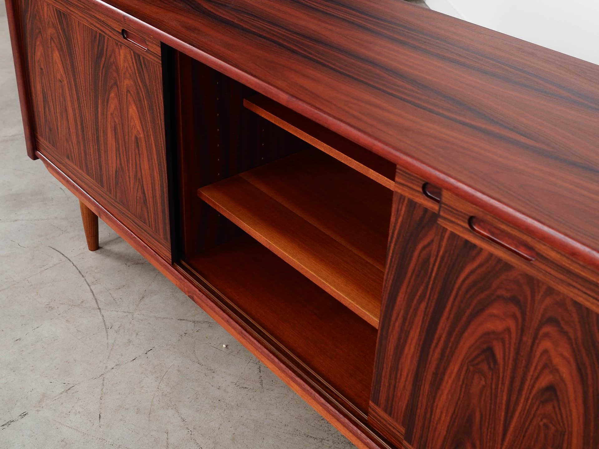 Sideboard, palisander brąz ciemny, Skovby Møbelfabrik, Dania, lata 70. - 192055