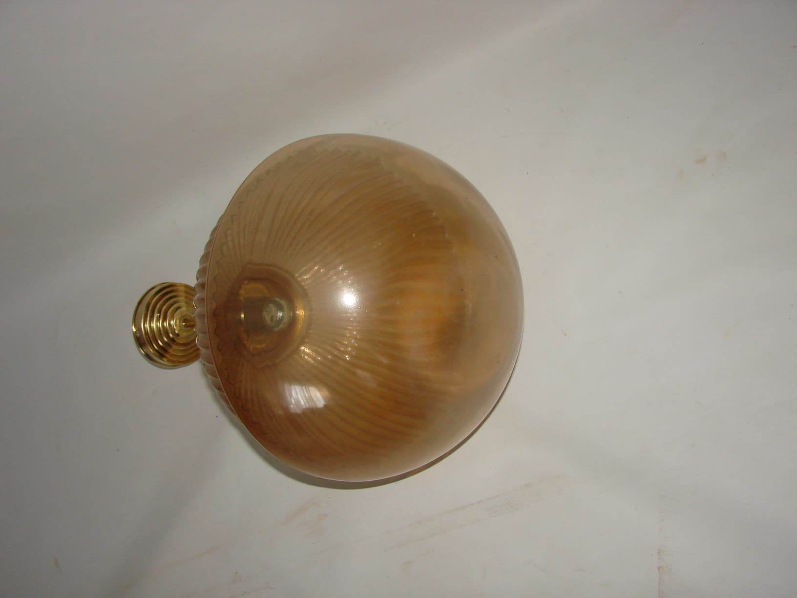 Pendant Lamp Modern, golden, brass, glass, 1970s - 192134