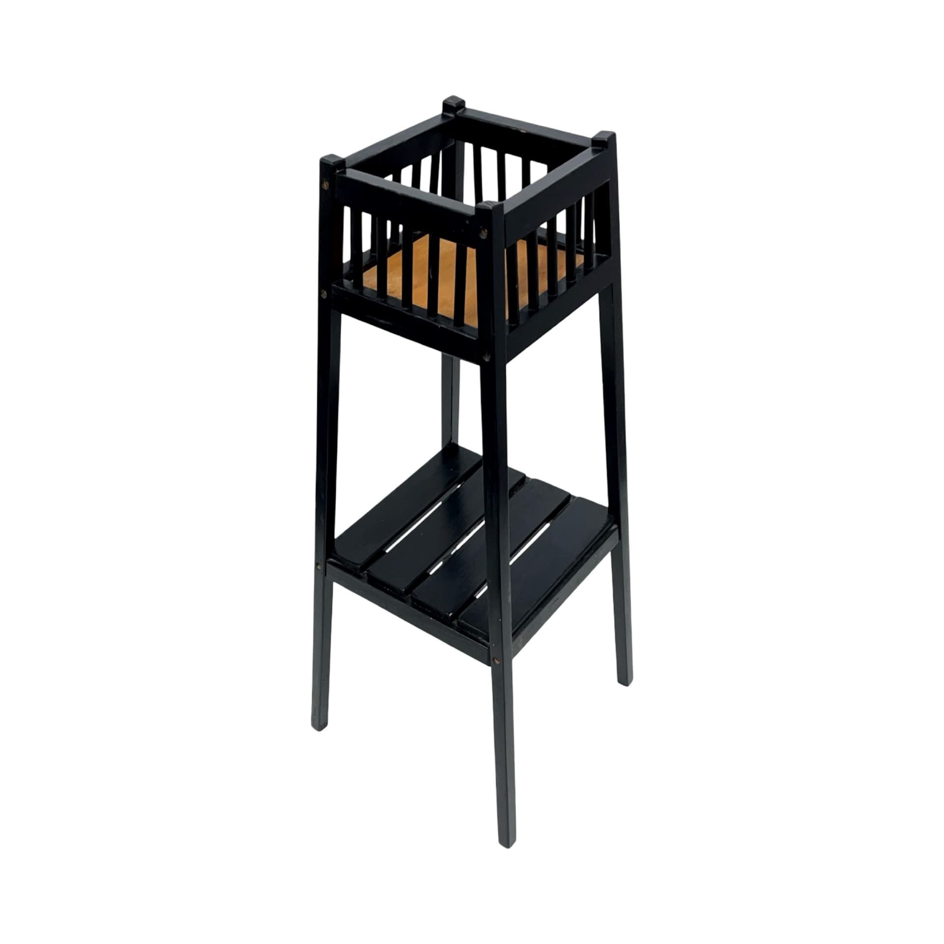 Plant stand, black wood, France, 1960s. - 192152