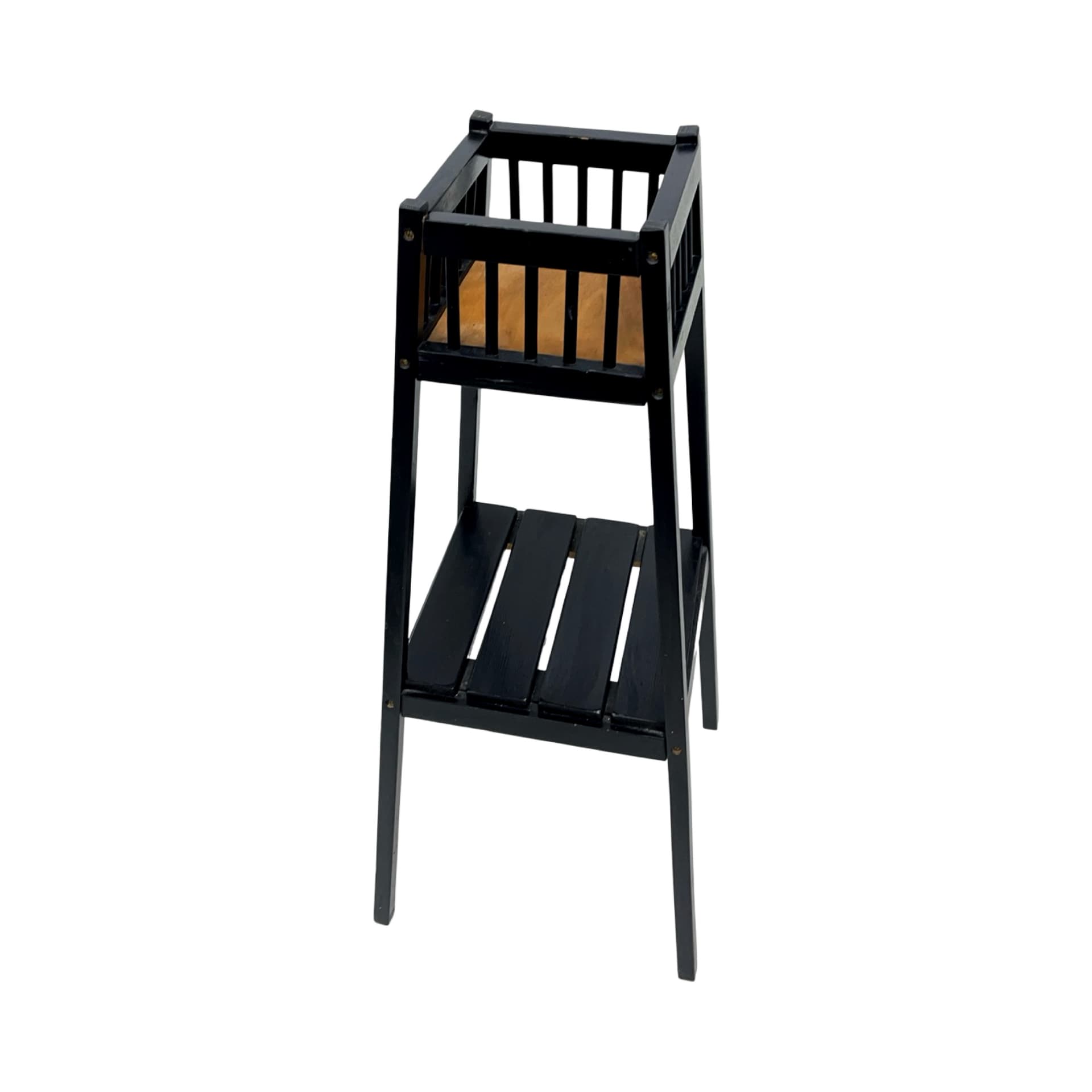 Plant stand, black wood, France, 1960s. - 192158