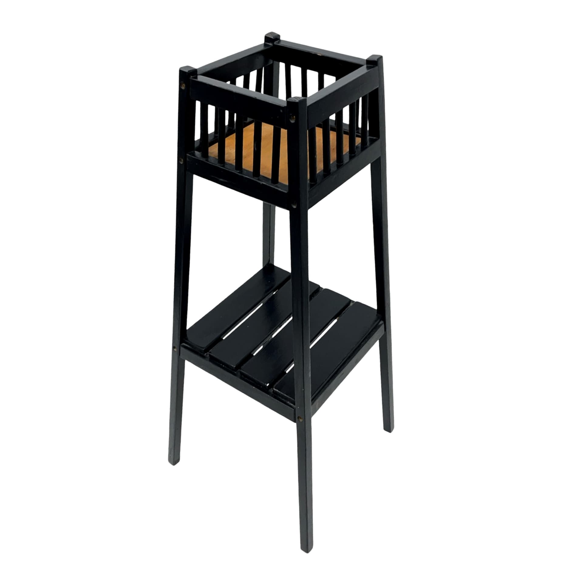 Plant stand, black wood, France, 1960s. - 192157