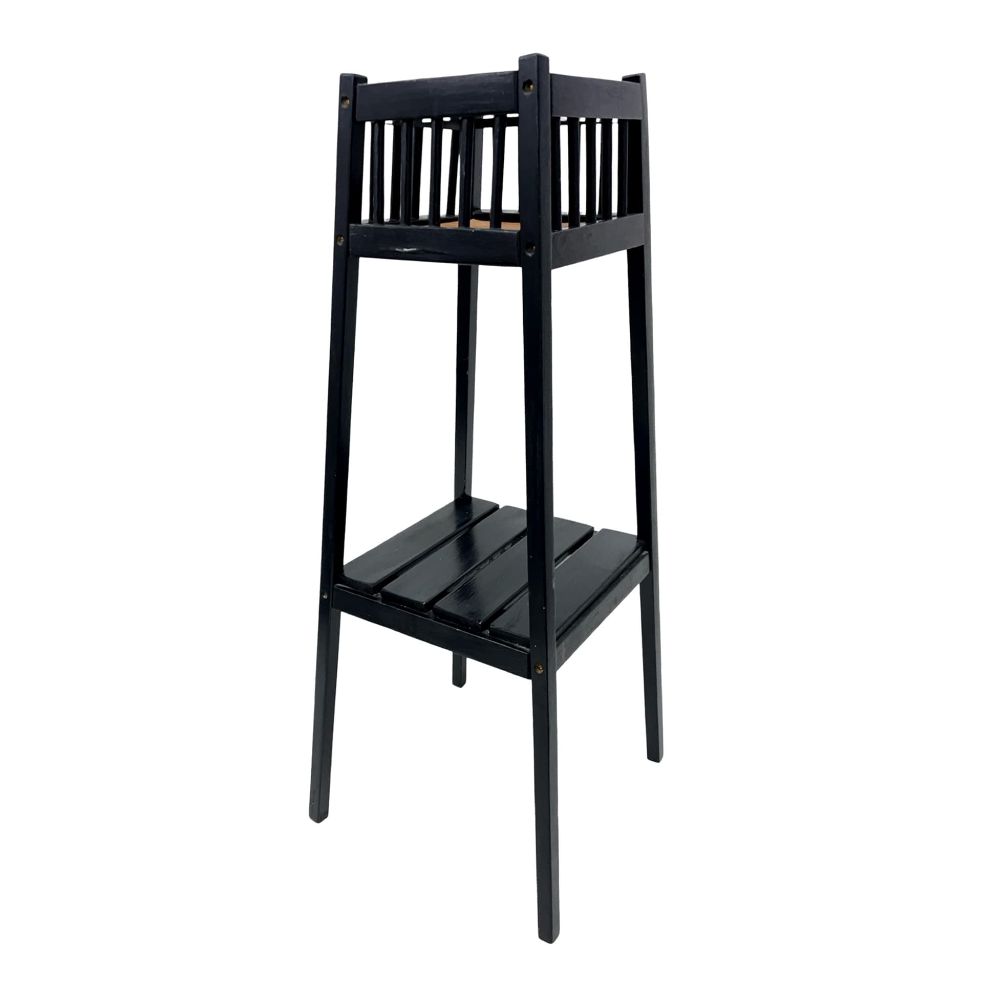 Plant stand, black wood, France, 1960s. - 192156