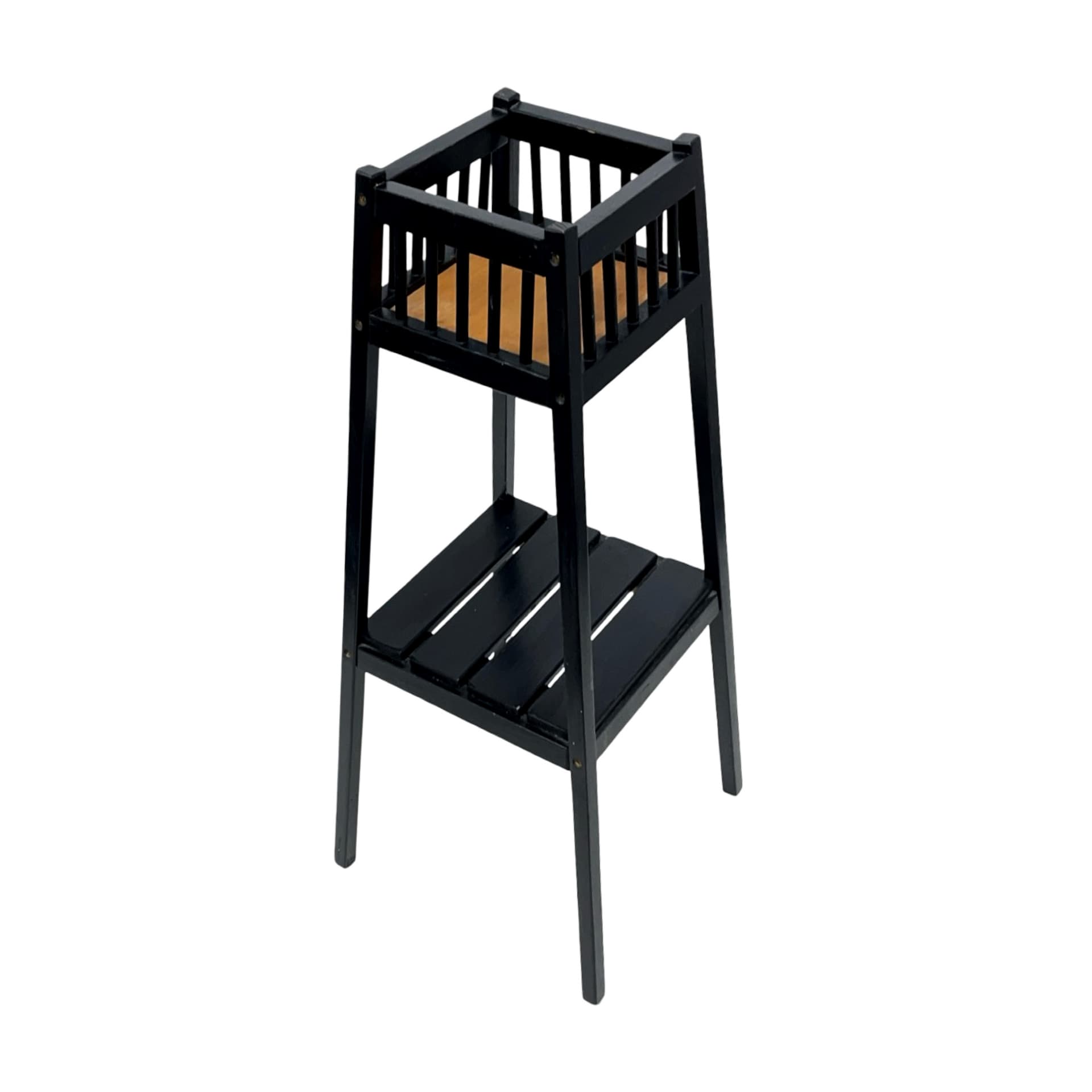 Plant stand, black wood, France, 1960s. - 192151