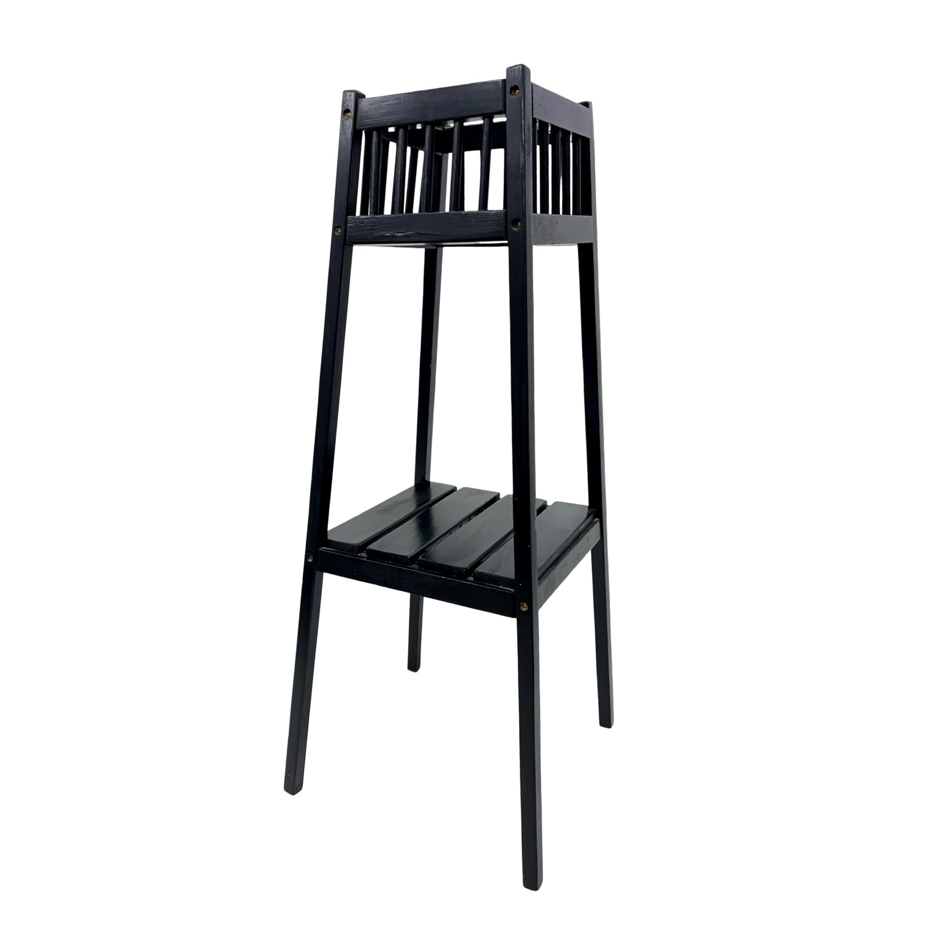 Plant stand, black wood, France, 1960s. - 192155