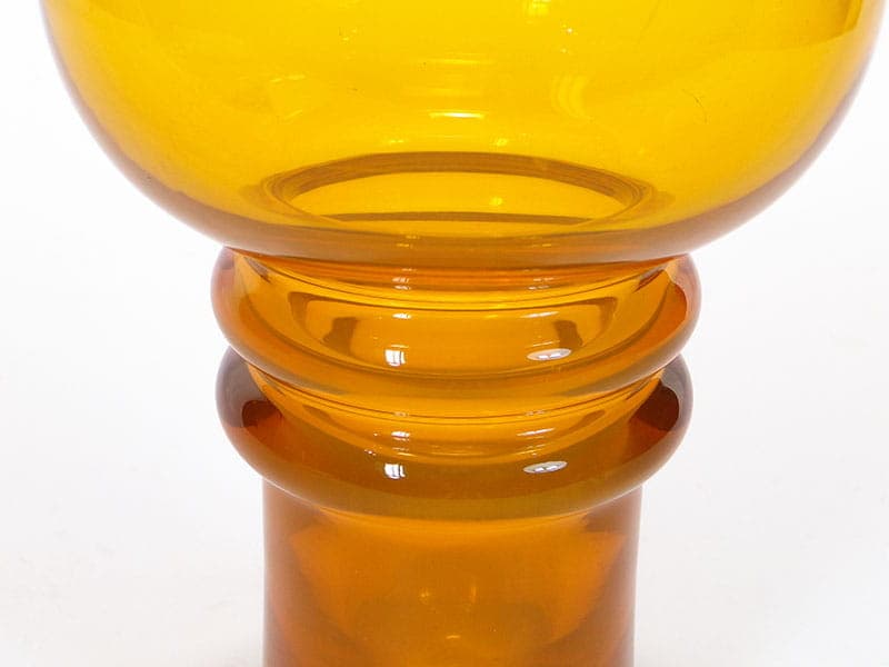 Wazon Izolator, szkło pomarańczowe, proj. K. Krawczyk, Polska, lata 70. - 192196