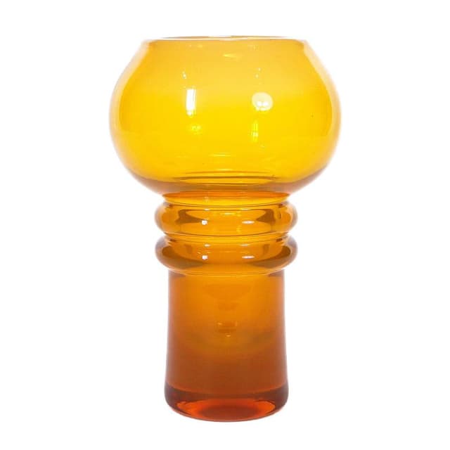 Wazon Izolator, szkło pomarańczowe, proj. K. Krawczyk, Polska, lata 70. - WYMIARY