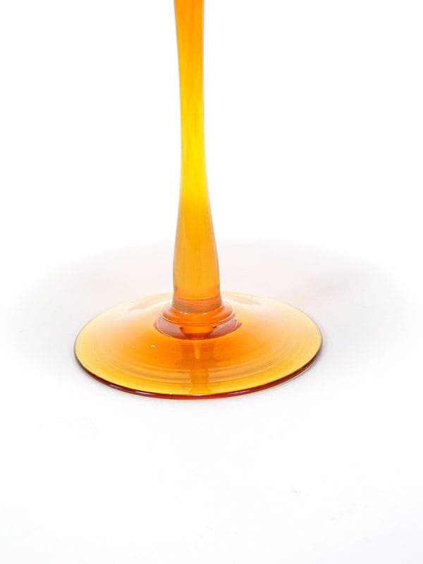 Wazon kielich, szkło żółte, proj. Z. Horbowy, Polska, lata 70. - 192215