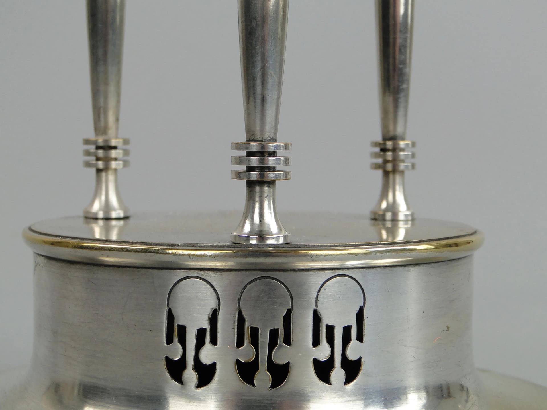 Art Nouveau centerpiece, silver-plated brass, Argentor, Austria, early 20th c. - 13308