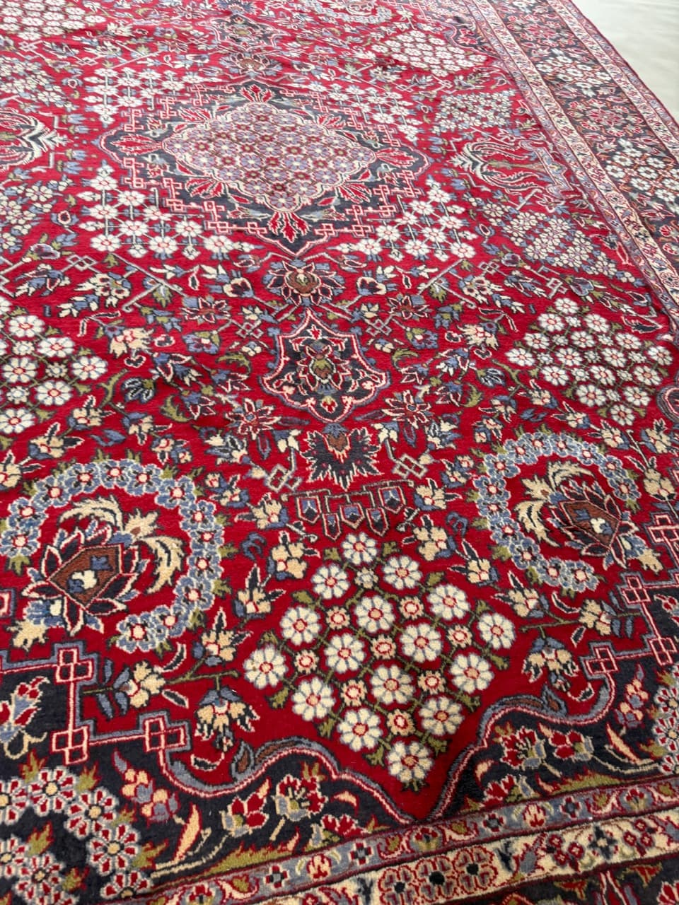 Rug Keshan 400x290 cm, red, wool, Iran - 192368