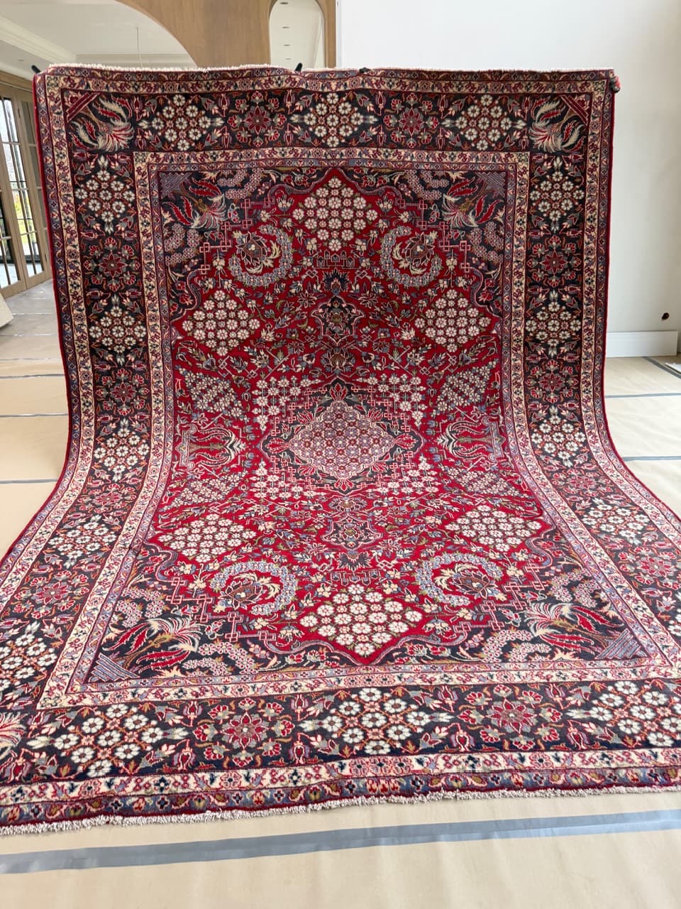 Rug Keshan 400x290 cm, red, wool, Iran - 192373
