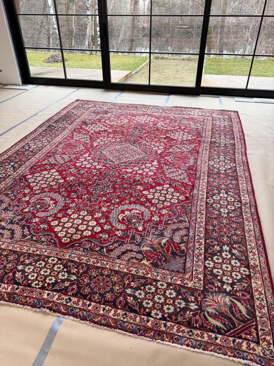 Rug Keshan 400x290 cm, red, wool, Iran - 192366